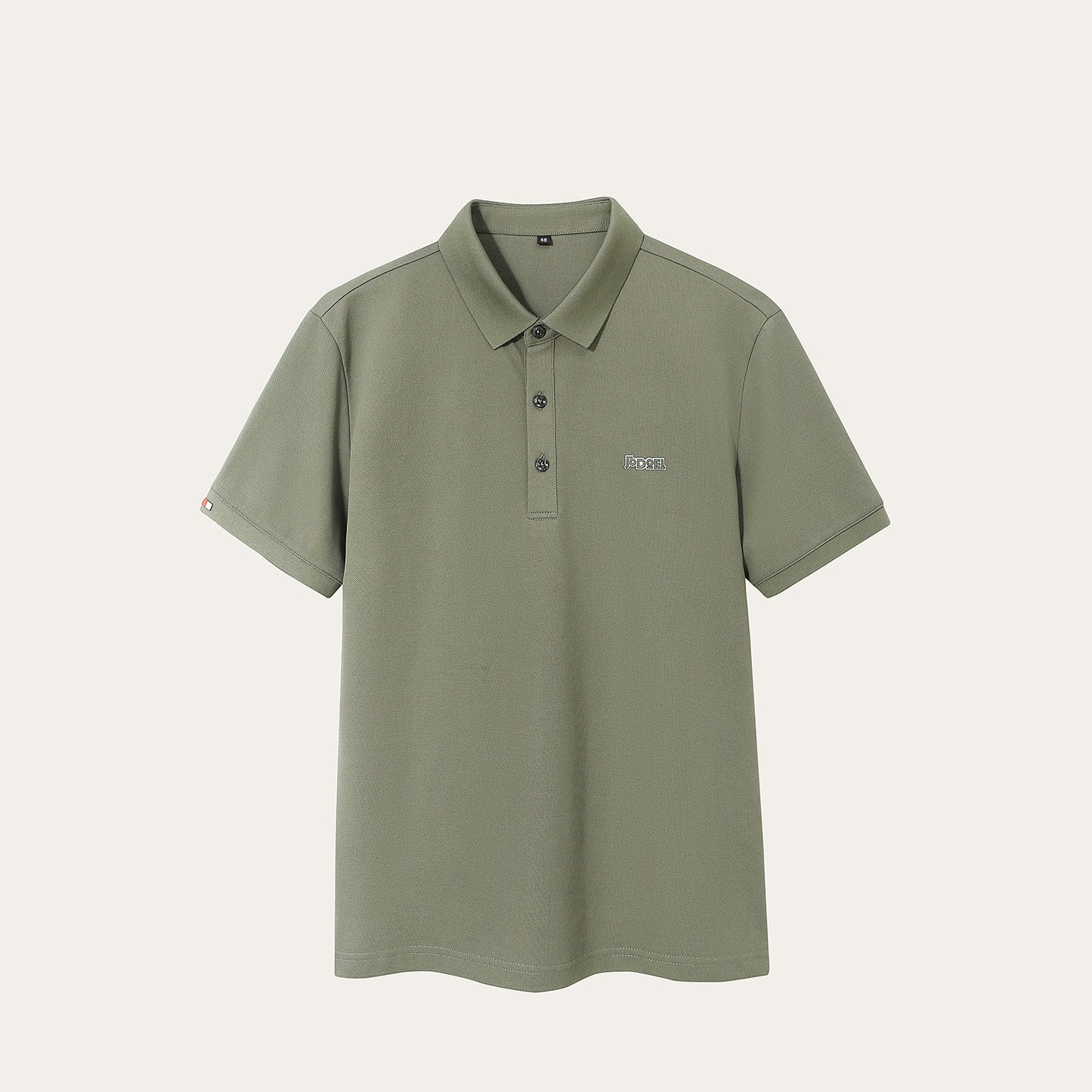 Solid color polo