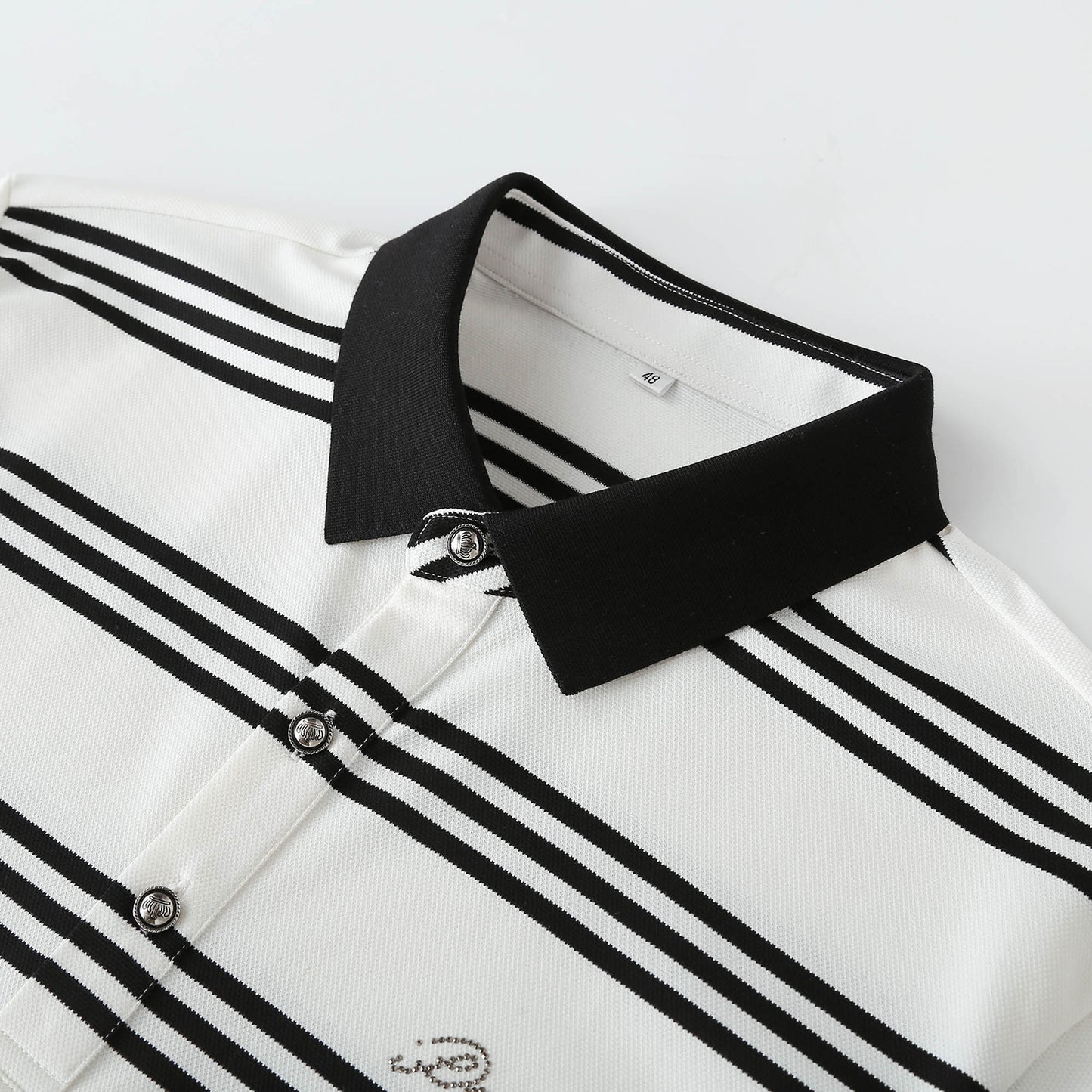 Striped polo shirt