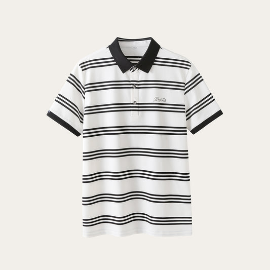 Striped polo shirt