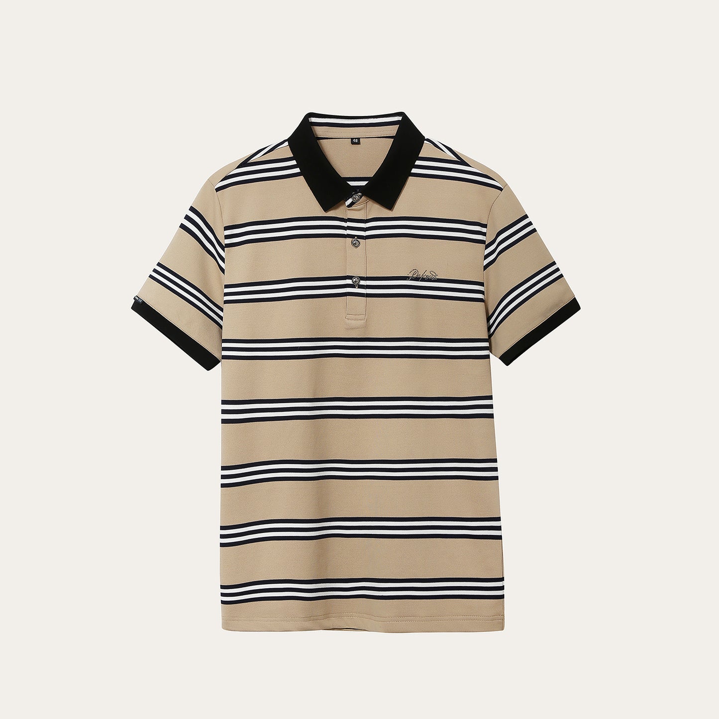 Striped polo shirt