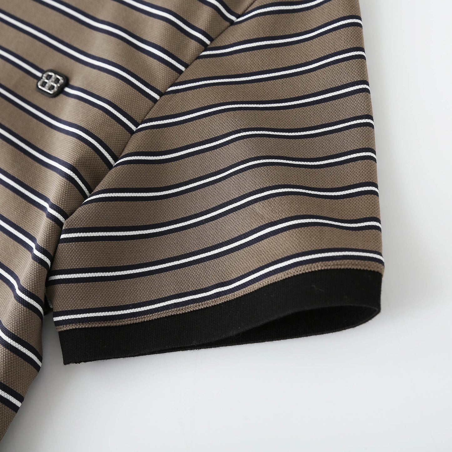 Striped polo shirt