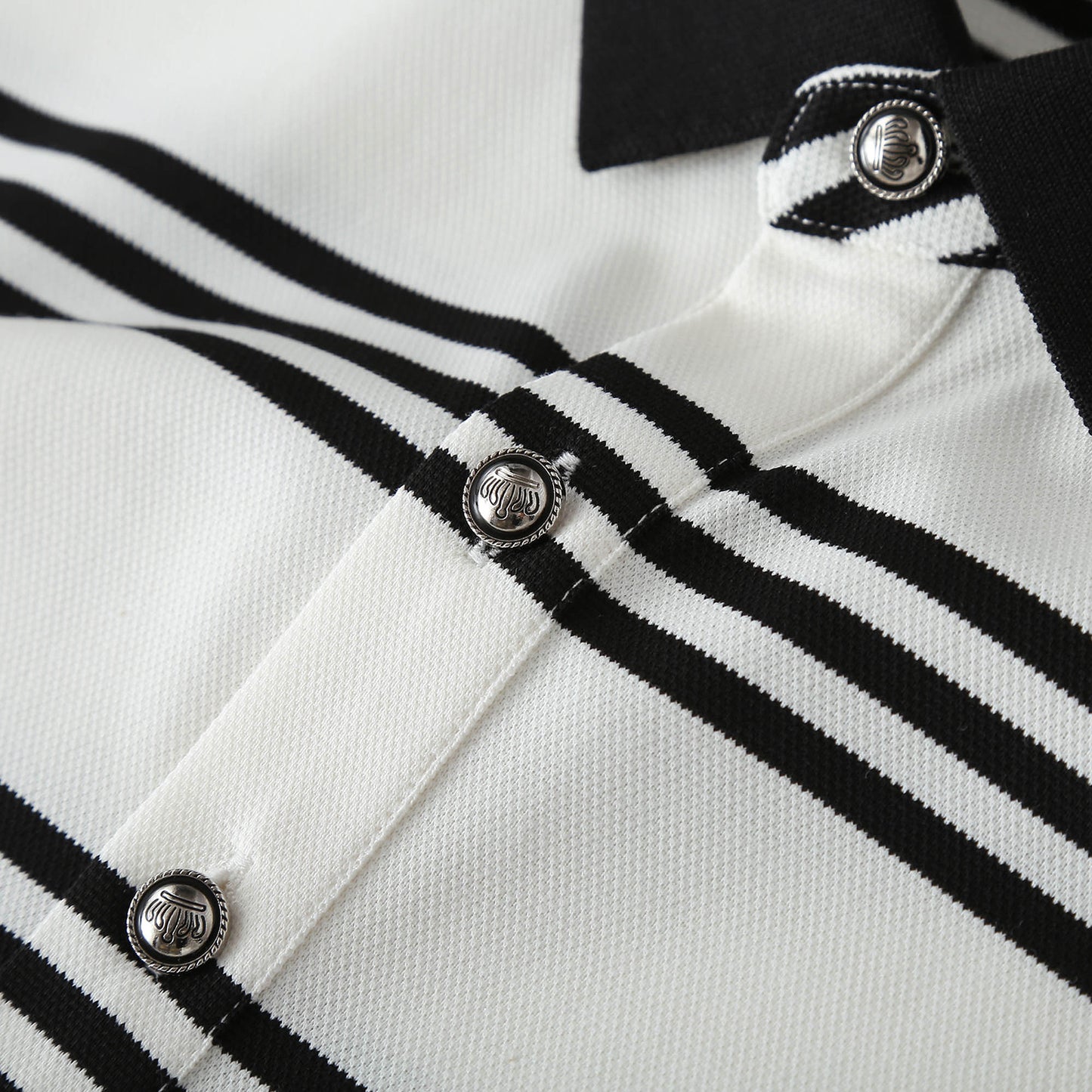 Striped polo shirt