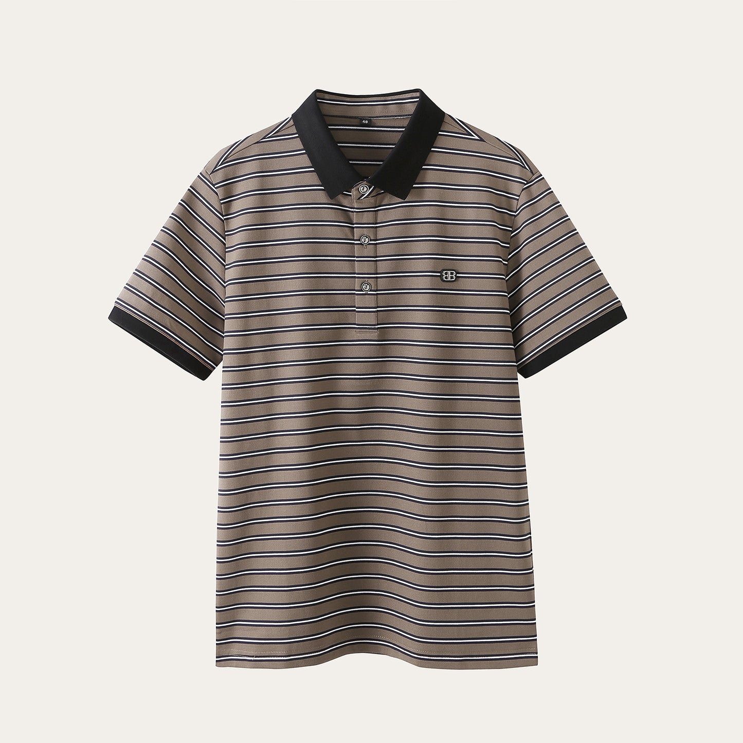 Striped polo shirt